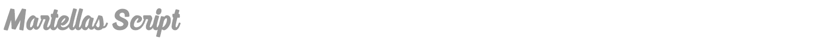 Martellas Script font preview
